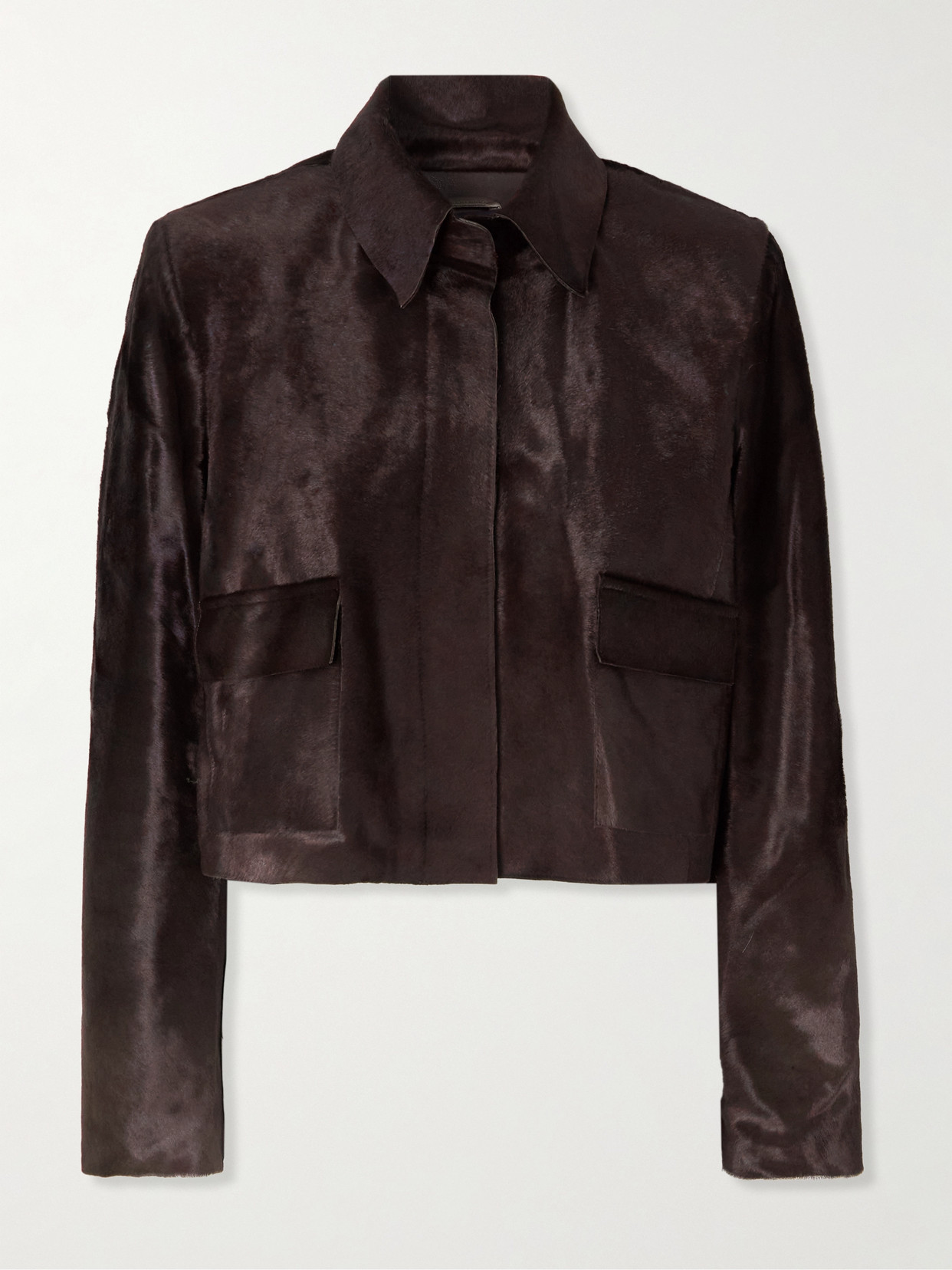 Nour Hammour Bleeker Cow Hair Jacket In Brown