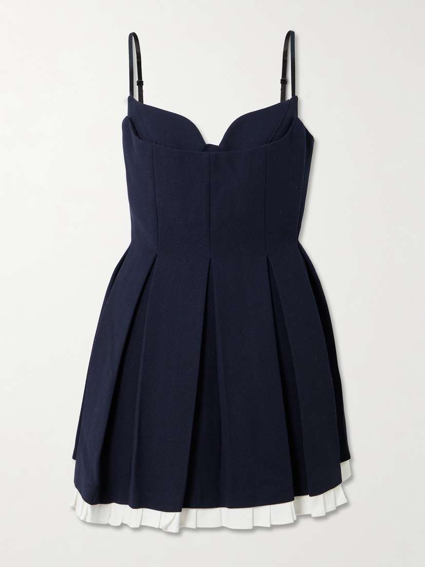 SHUSHU/TONG Layered Pleated Twill Dress