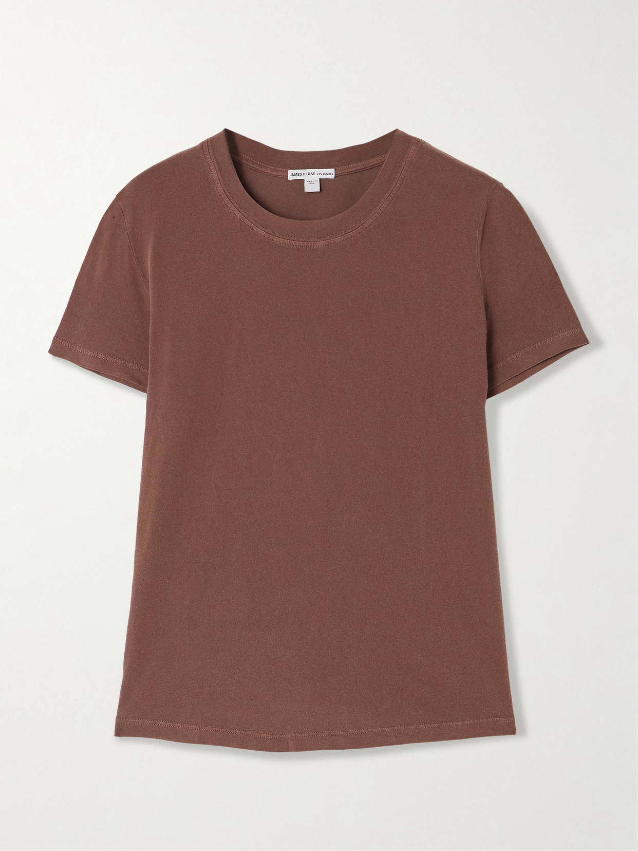 James Perse Vintage Boy Cotton-jersey T-shirt In Brown