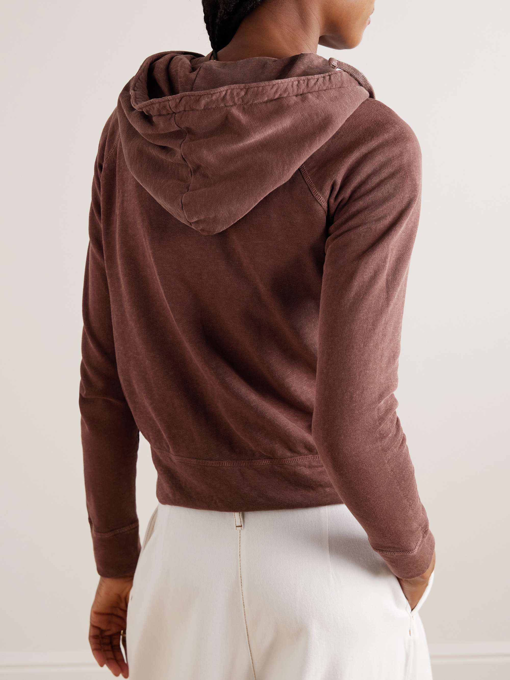 JAMES PERSE Vintage Supima cotton-jersey hoodie
