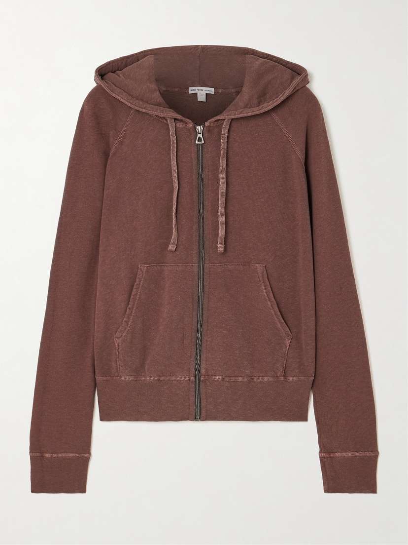 James Perse Vintage French Cotton-terry Hoodie