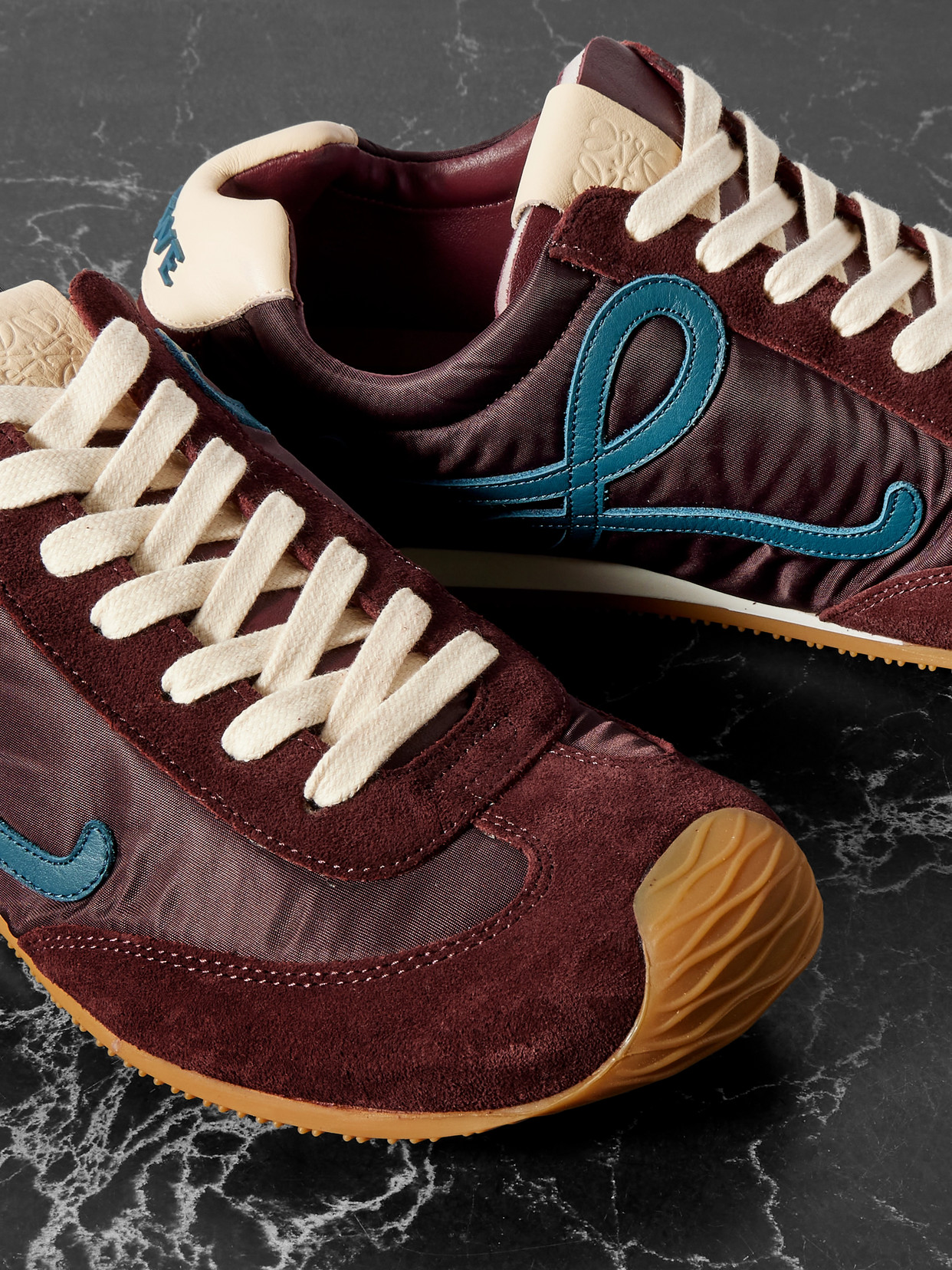 Ballet Runner 2.0 Logo-Appliquéd Shell, Suede And Sneakers