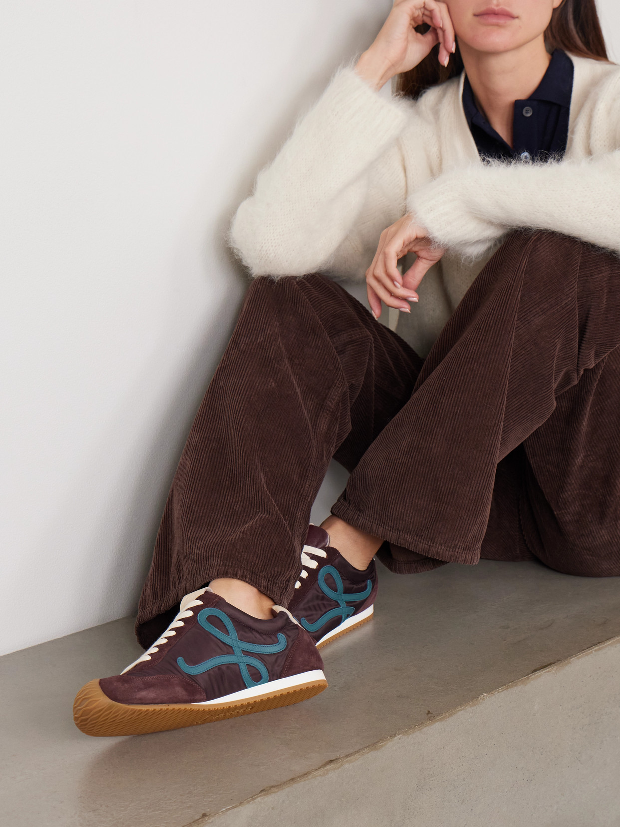 Ballet Runner 2.0 Logo-Appliquéd Shell, Suede And Sneakers