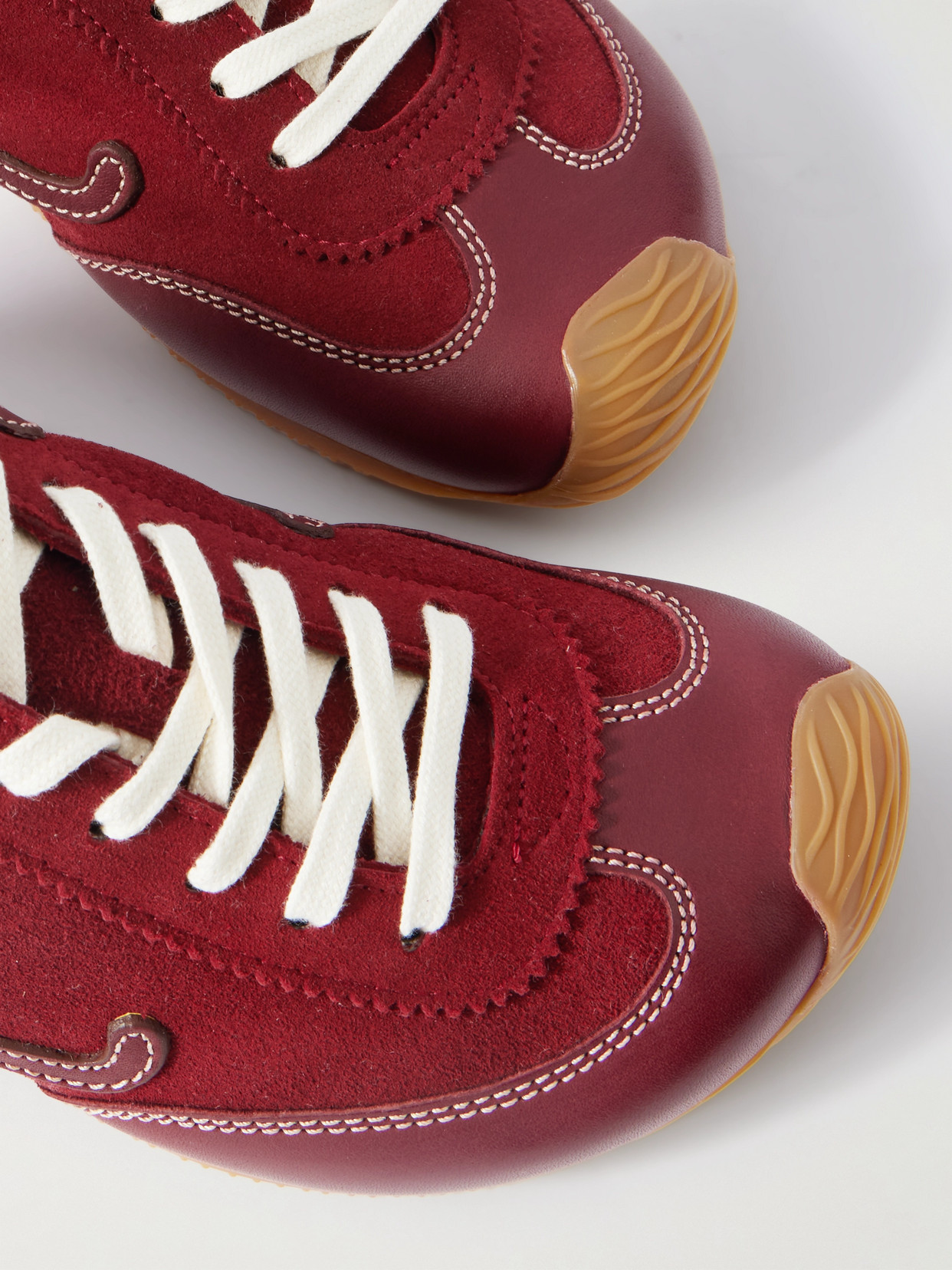Ballet Runner 2.0 Logo-Appliquéd Leather And Sneakers