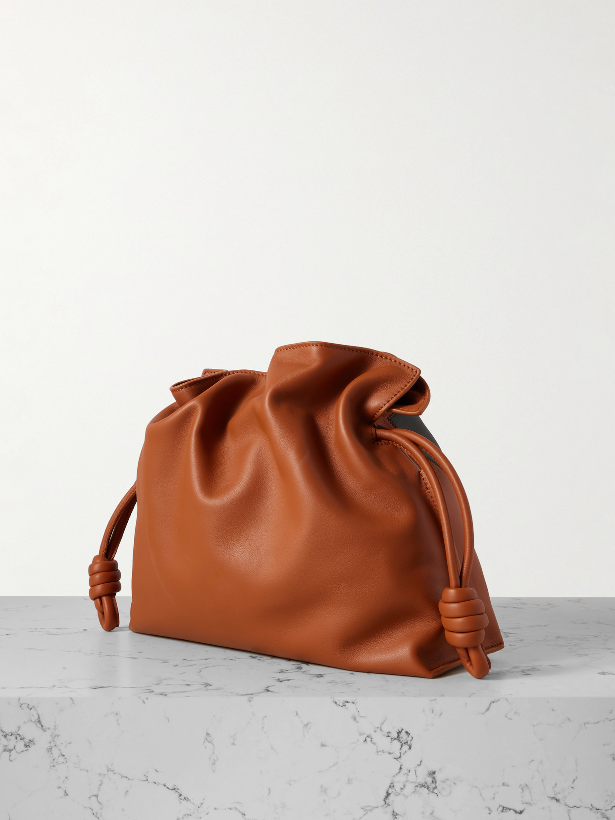 Loewe Flamenco Leather Clutch In Multi