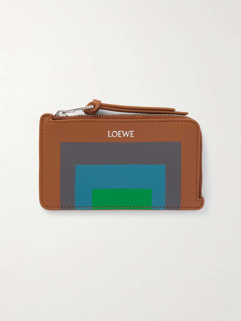 Loewe + Josef Albers Printed Leather Cardholder