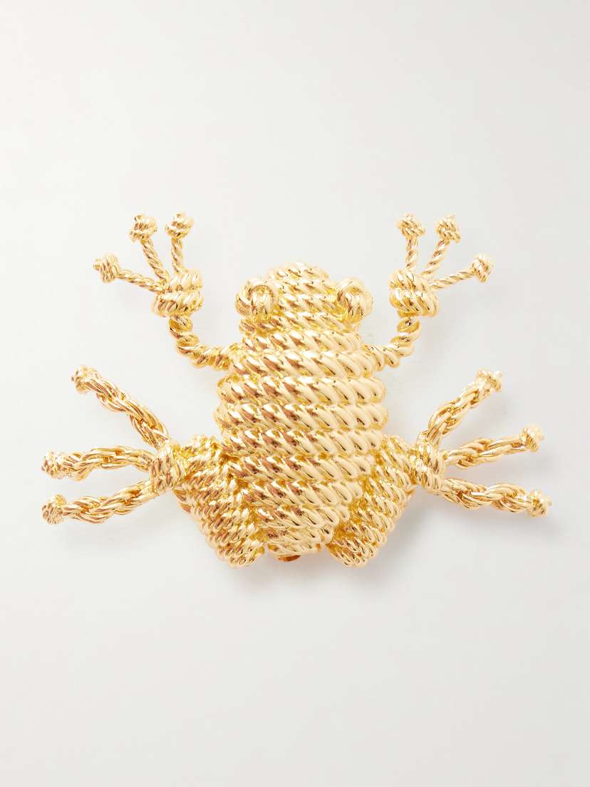 Loewe Frog Gold-tone Brooch