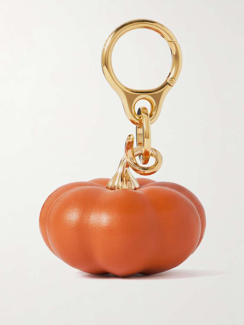 Loewe Pumpkin Gold-tone And Resin Bag Charm