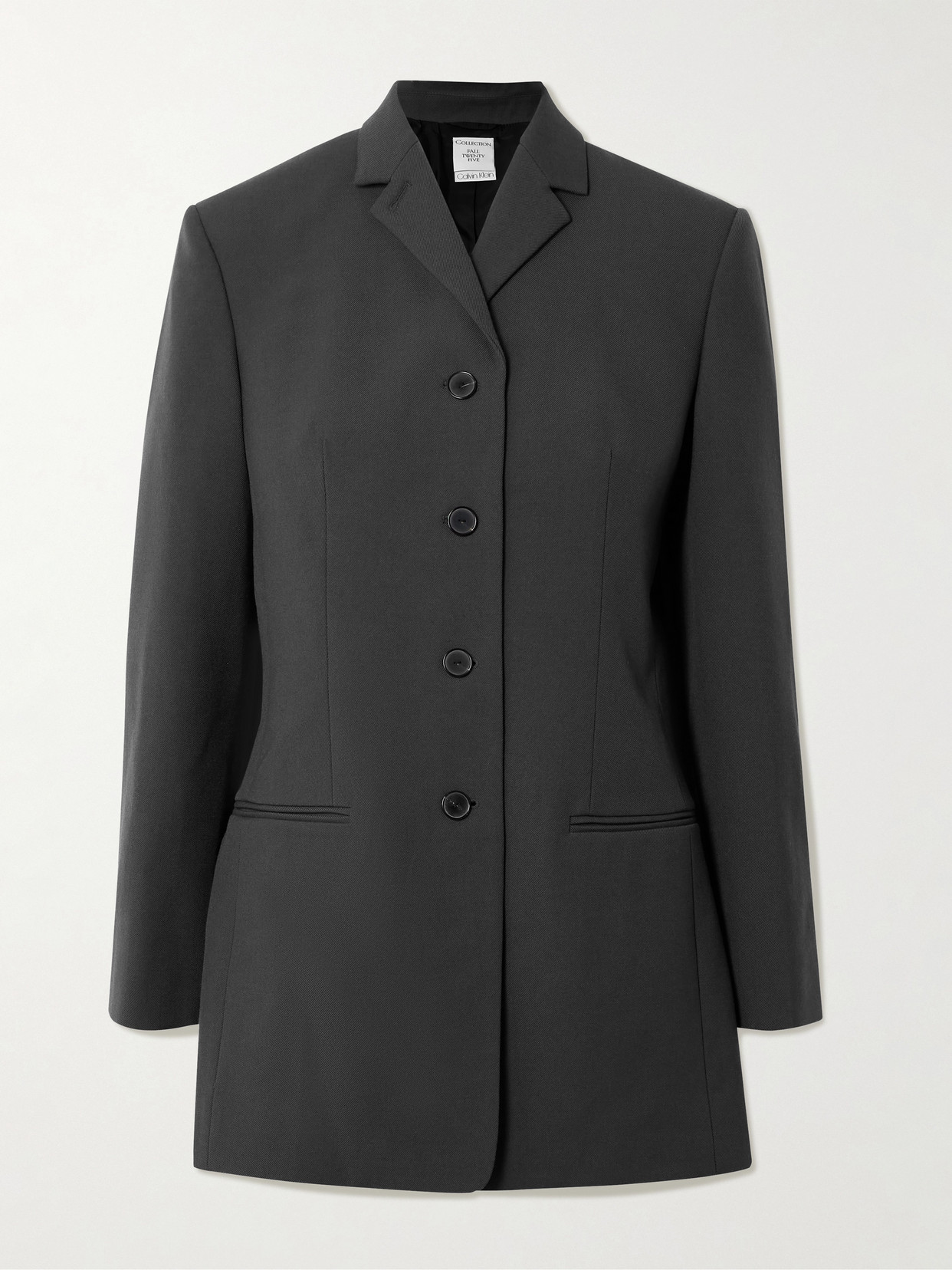 Calvin Klein Collection Adrian Wool Blazer In Black