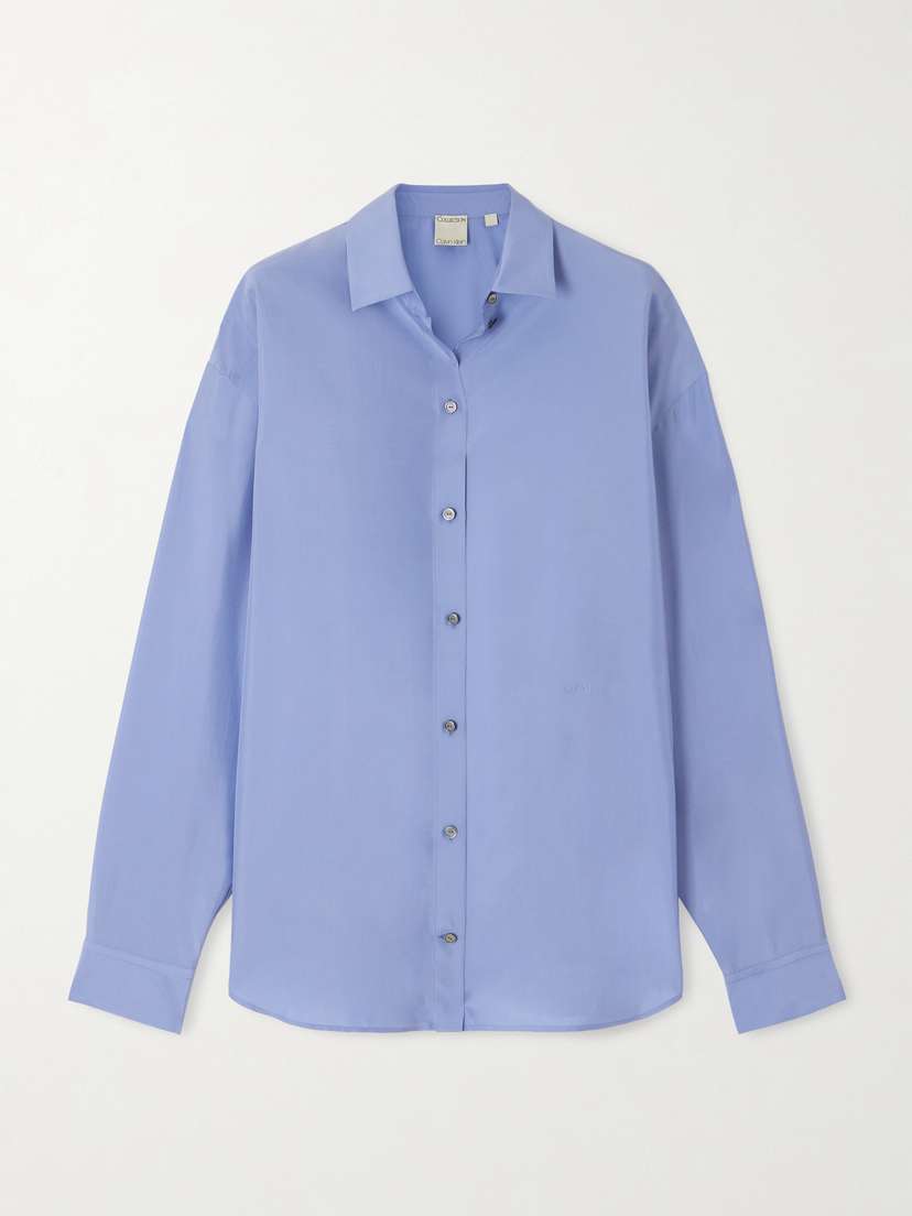 Calvin Klein Collection Frances Silk-satin Shirt