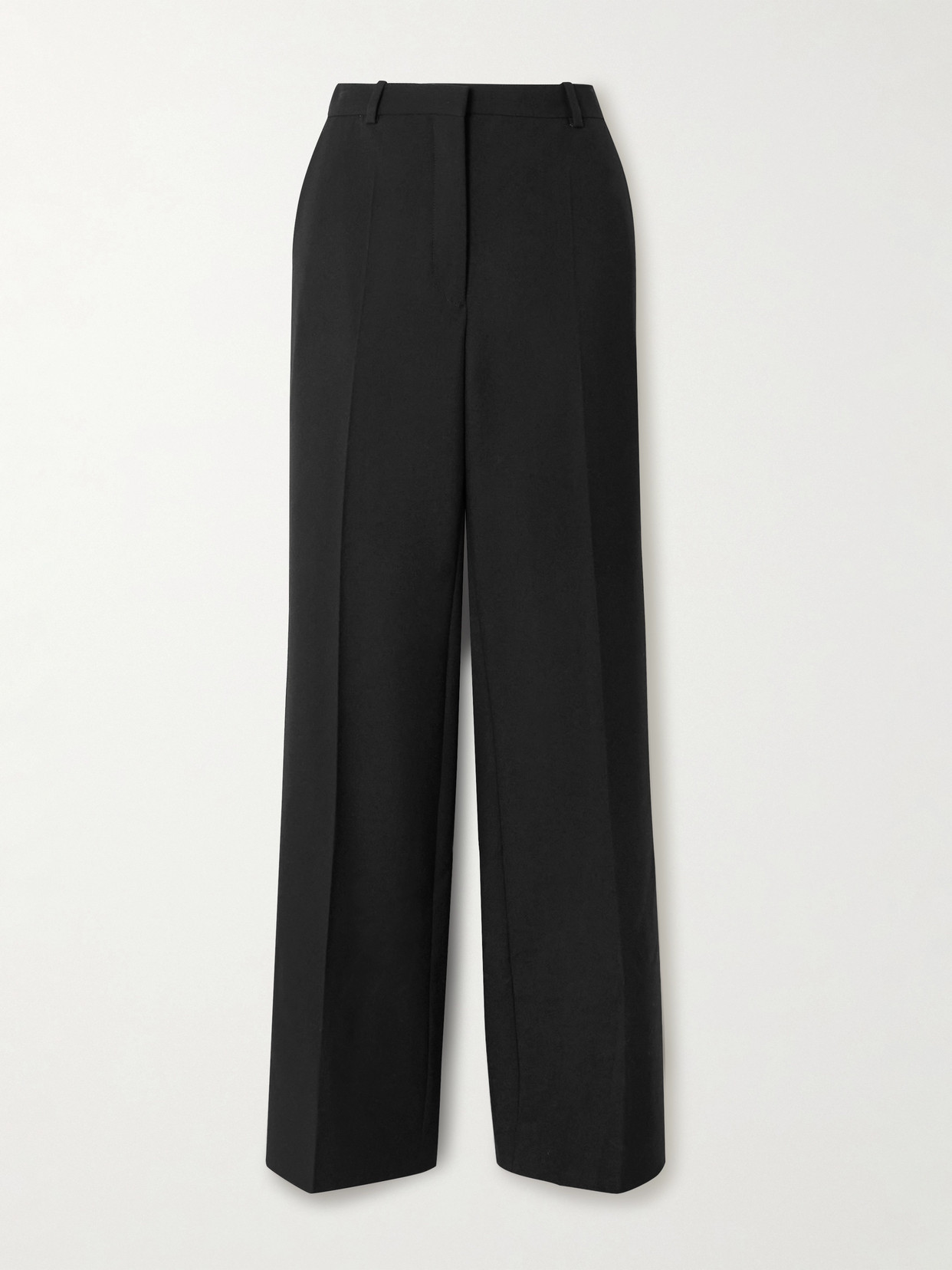 Calvin Klein Collection Etna Wool Wide-leg Pants In Black