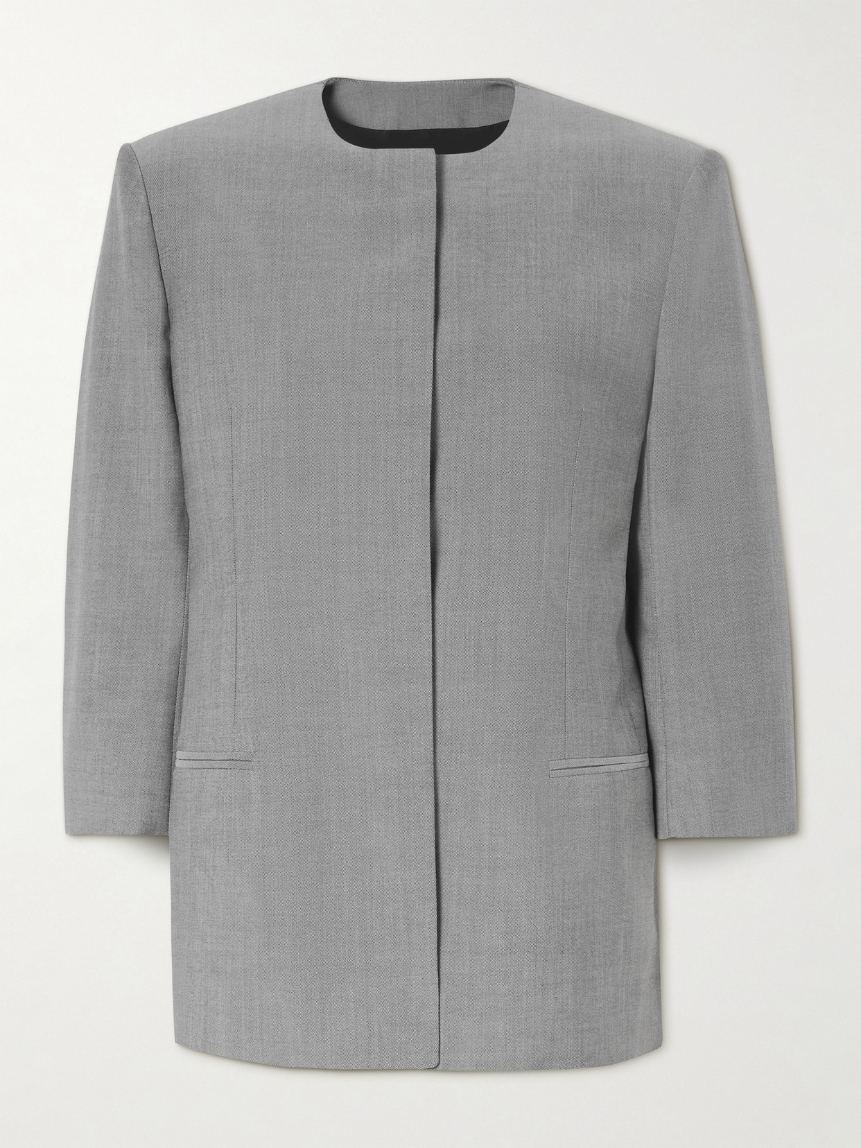 Calvin Klein Collection Parker Wool Blazer In Gray