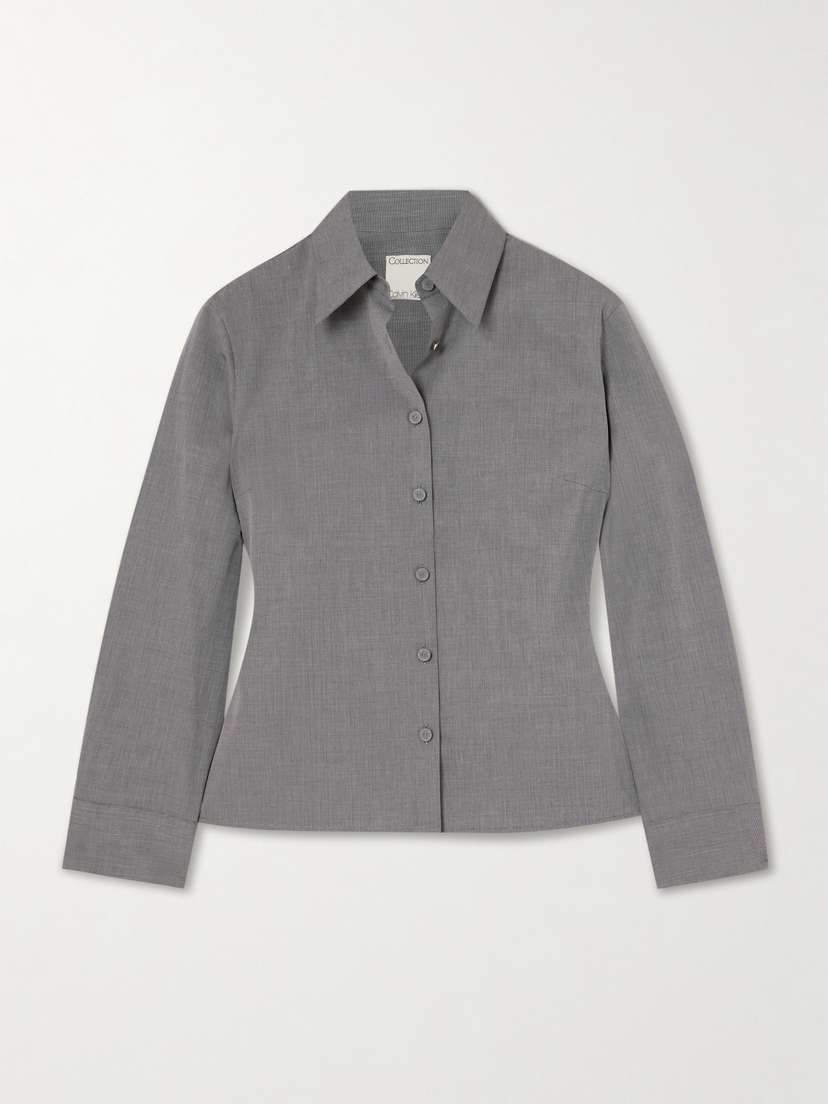 Calvin Klein Collection Daisy Cotton-poplin Shirt