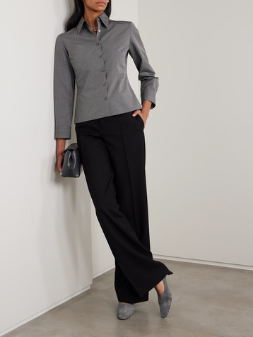 Calvin Klein Collection Daisy cotton-poplin shirt