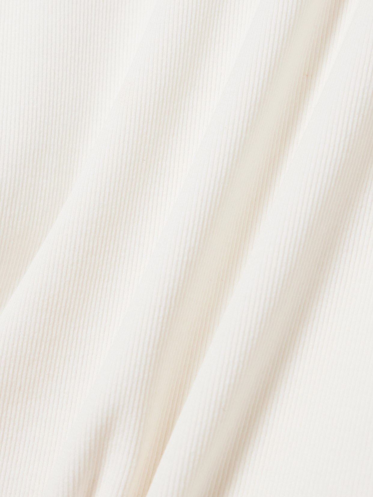 Calvin Klein Collection Aubriella Ribbed Organic Cotton-blend Jersey T-shirt In White