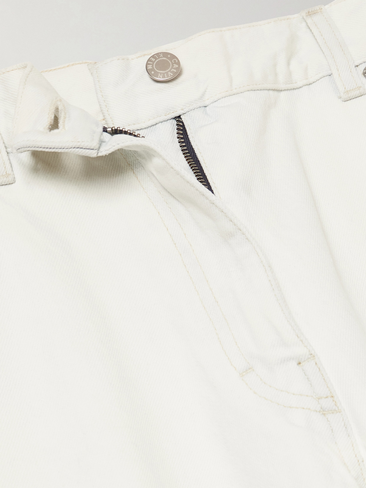 Collection - Distressed Mid-Rise Straight-Leg Jeans
