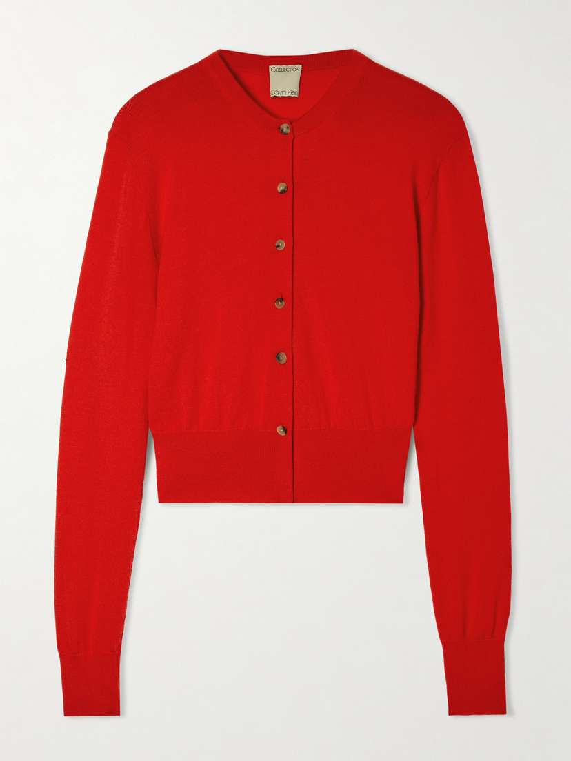 Calvin Klein Collection Lila Wool Cardigan