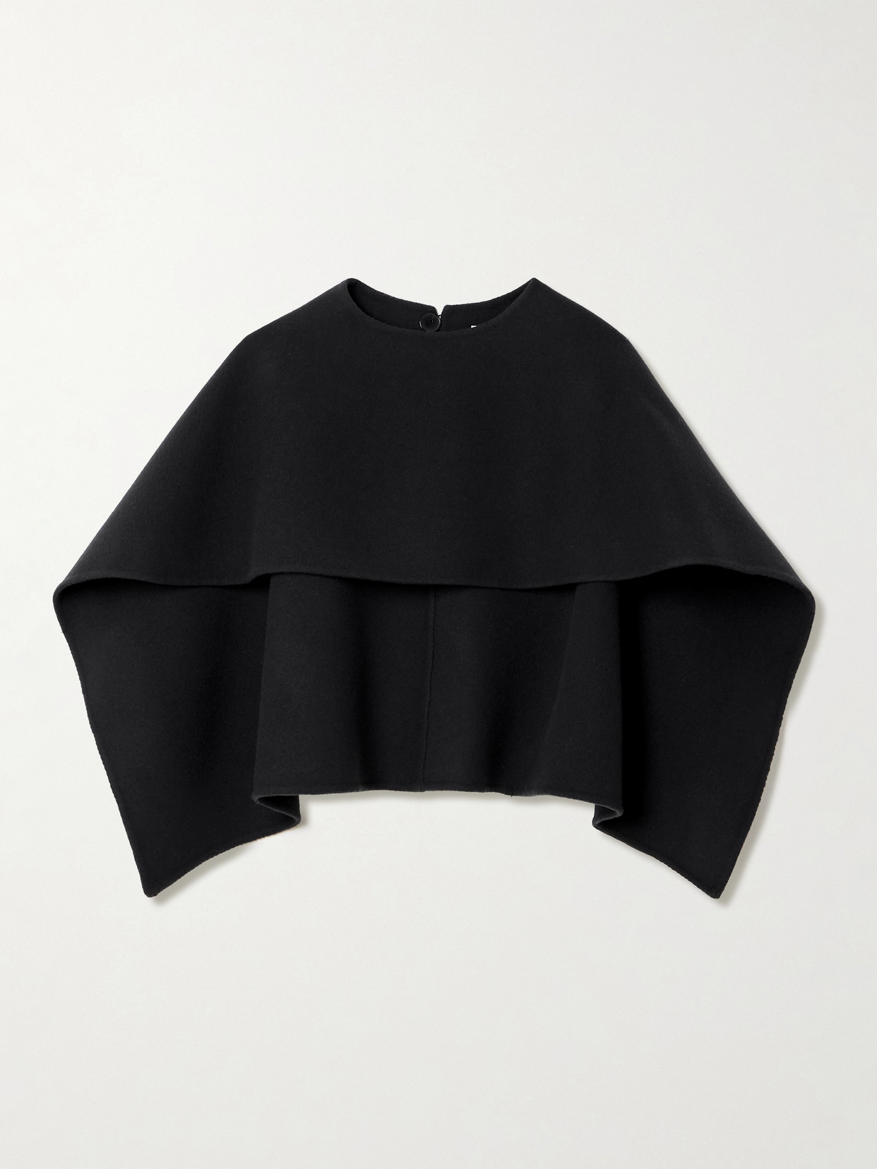 Calvin Klein Collection Taylor Wool And Cashmere-blend Cape In Black