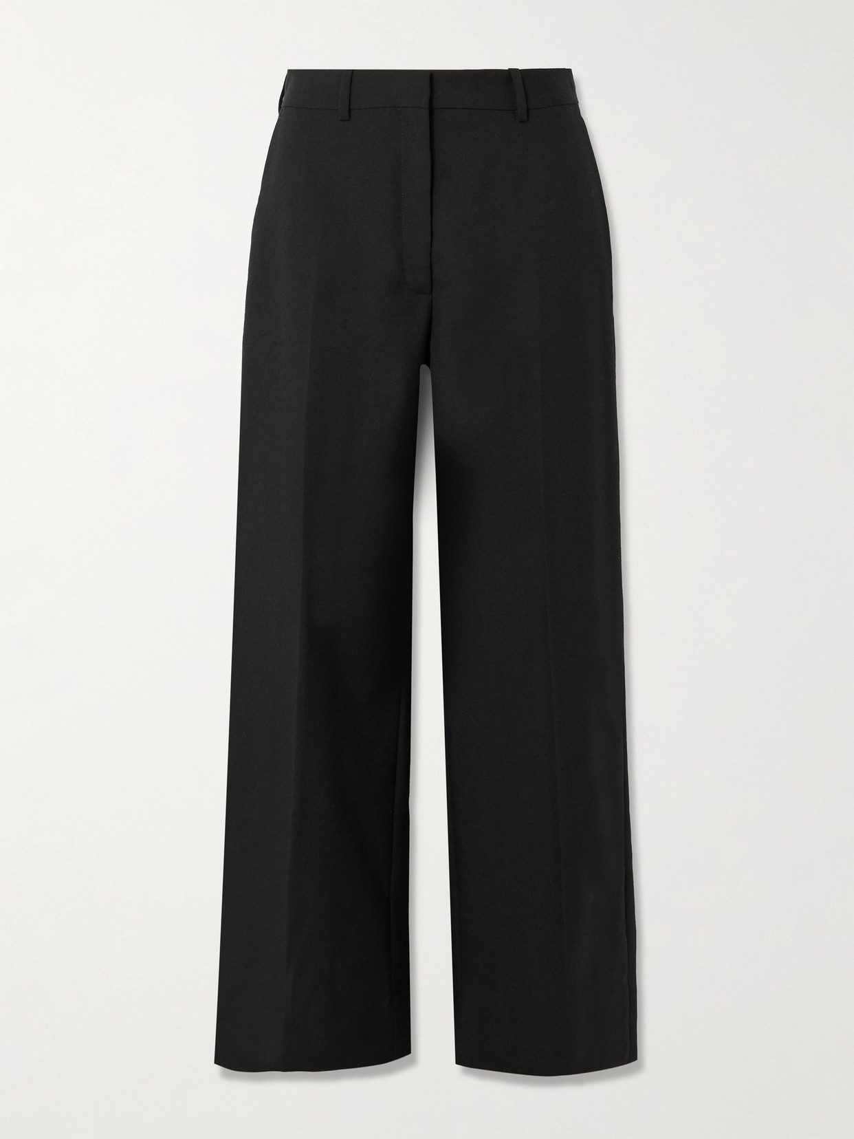 Calvin Klein Collection Simone Wool Wide-leg Pants In Black