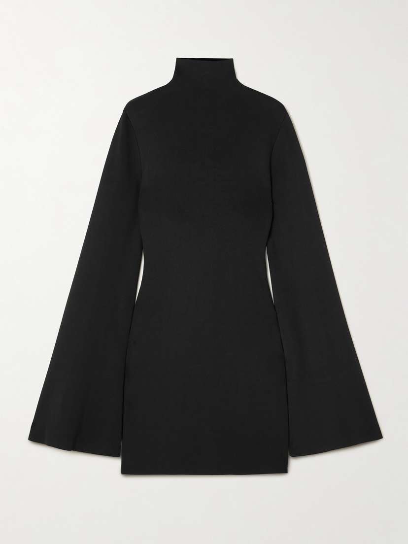 Calvin Klein Collection Annie Stretch-knit Mock-neck Mini Dress