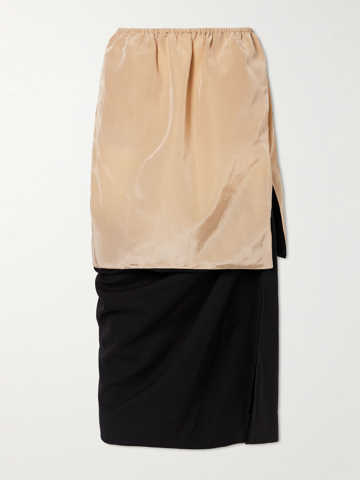 Calvin Klein Collection Tyler Wool Midi Skirt In Neutral