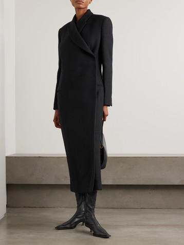 Calvin Klein Collection Freya wool and silk-blend coat