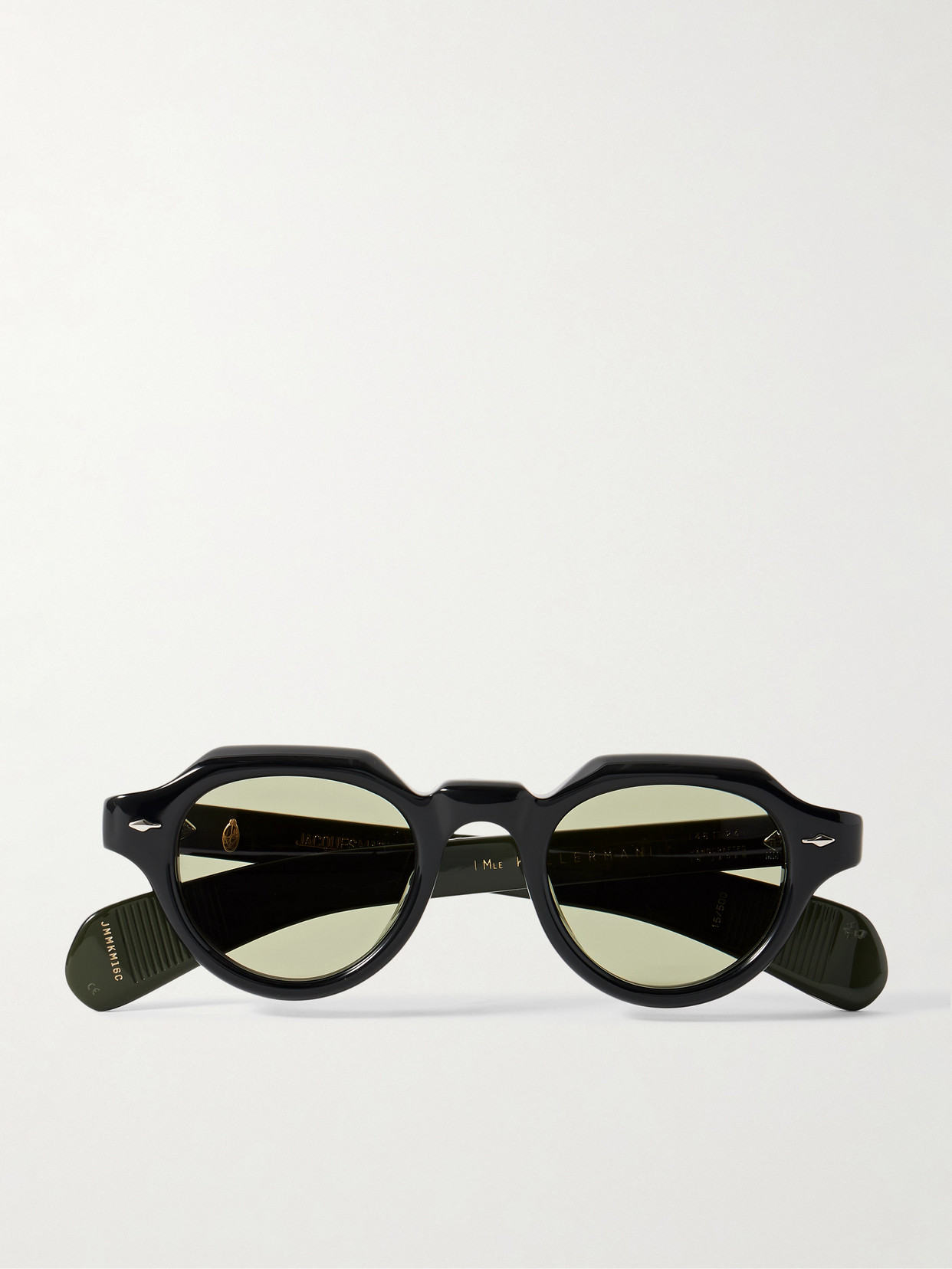 Jacques Marie Mage Kellerman Round-frame Acetate Sunglasses In Black