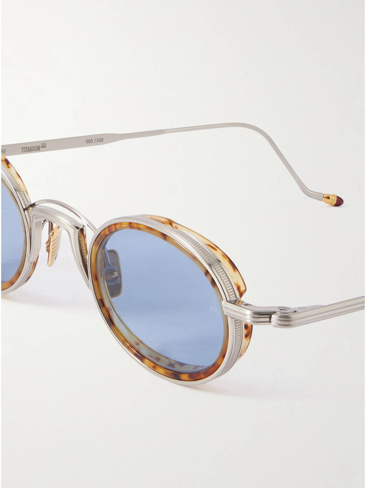 Jacques Marie Mage Round-frame Titanium And Tortoiseshell Acetate Sunglasses In Brown