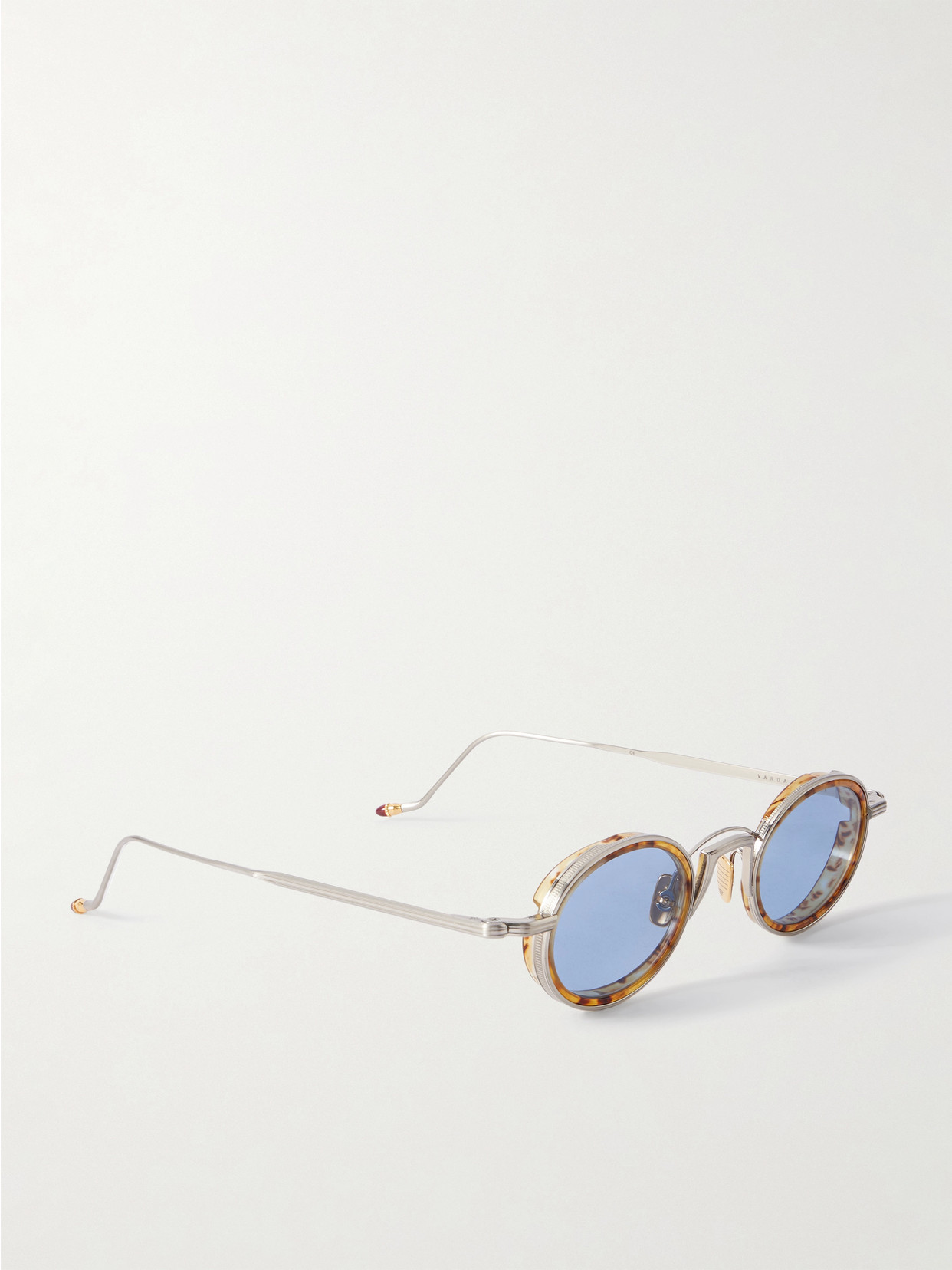 Jacques Marie Mage Round-frame Titanium And Tortoiseshell Acetate Sunglasses In Brown