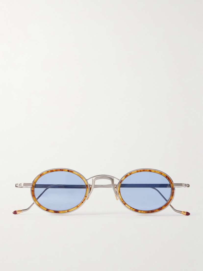 Jacques Marie Mage Round-frame Titanium And Tortoiseshell Acetate Sunglasses