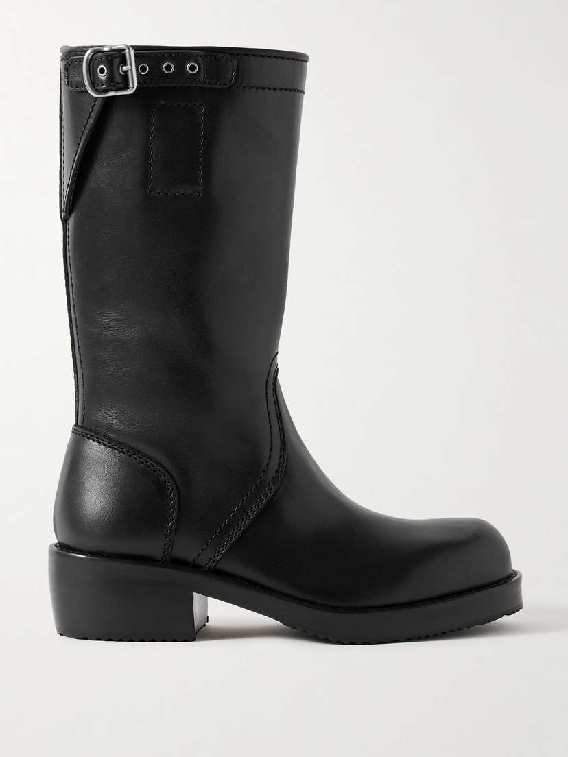 Dries Van Noten Buckled Leather Boots