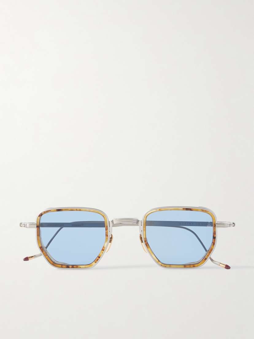 Jacques Marie Mage Atkins Square-frame Titanium And Tortoiseshell Acetate Sunglasses