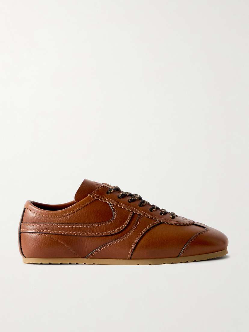 Dries Van Noten Leather Sneakers