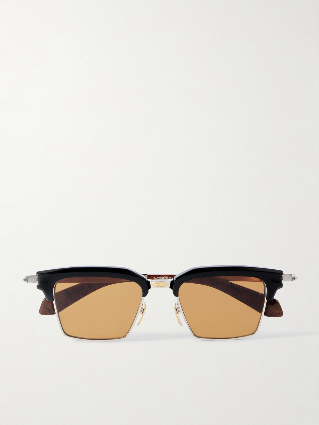 Jacques Marie Mage Alin D-frame Gold-tone, Titanium And Acetate Sunglasses In Black