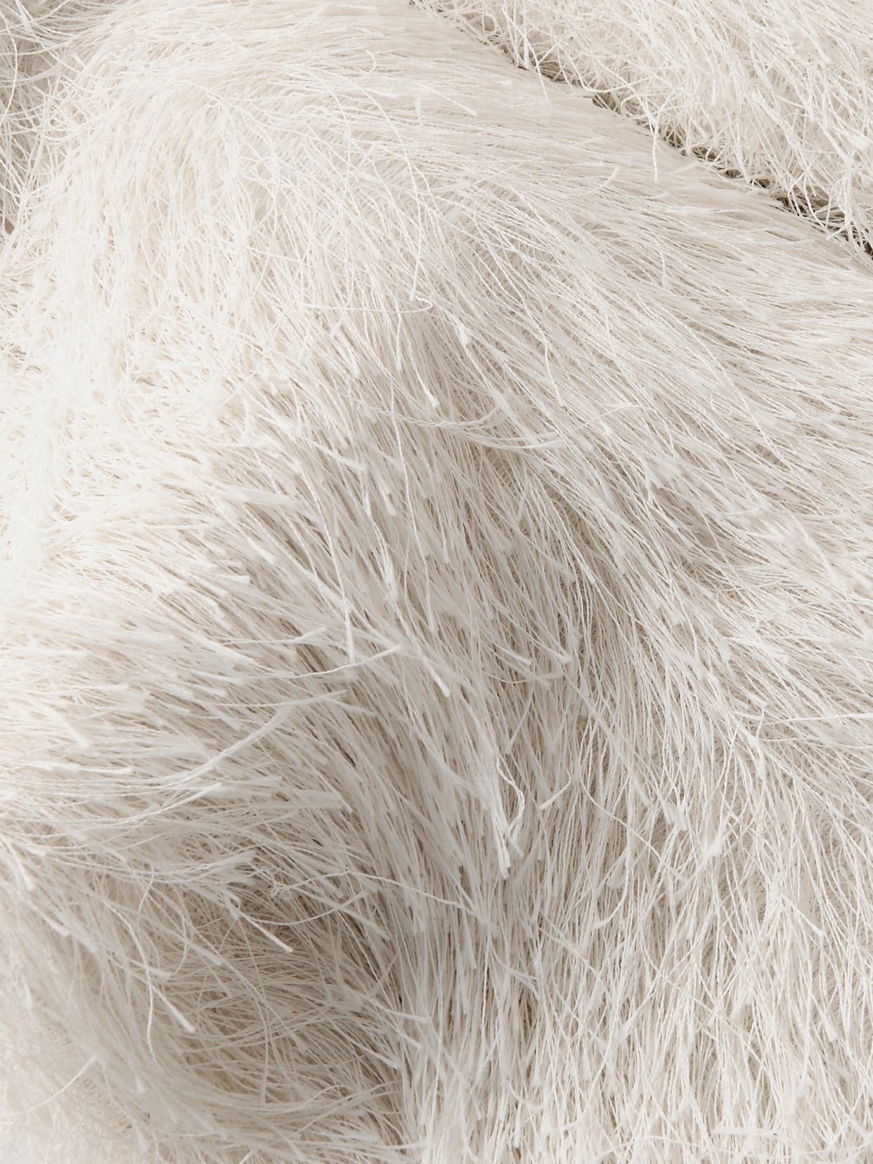 Dries Van Noten Fringed Knitted Scarf In White