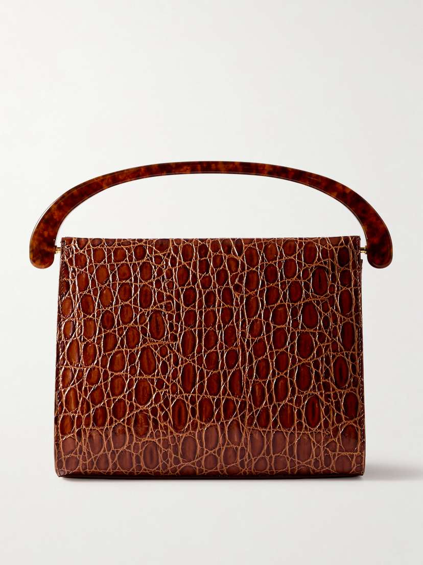 Dries Van Noten Croc-effect Leather Tote