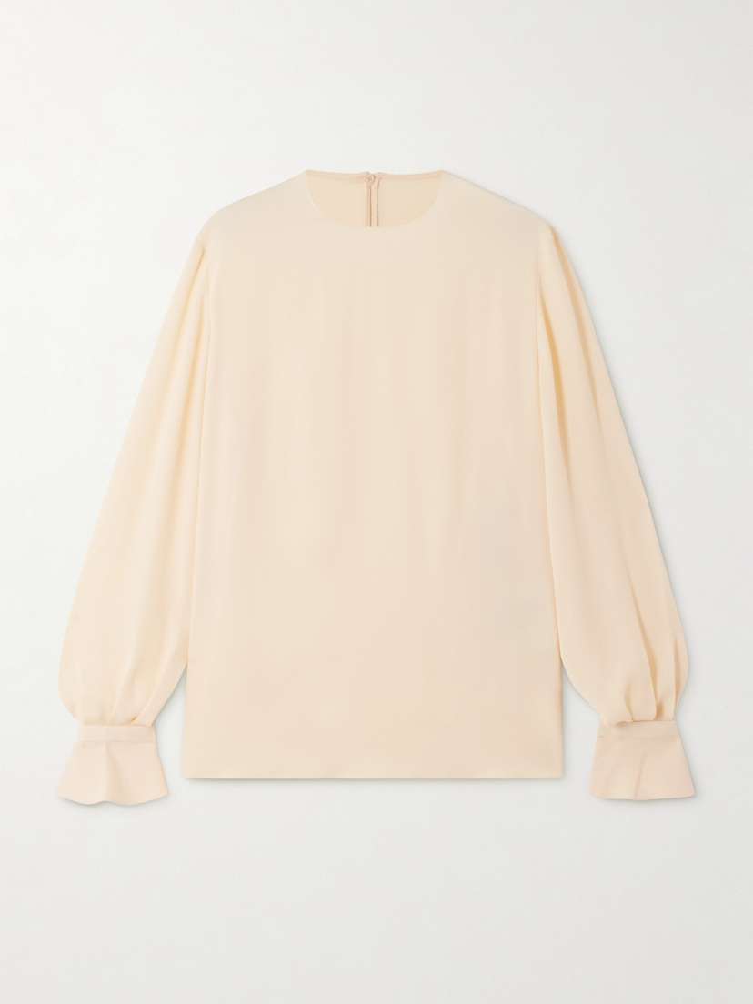 Valentino Garavani — Ruffled silk blouse