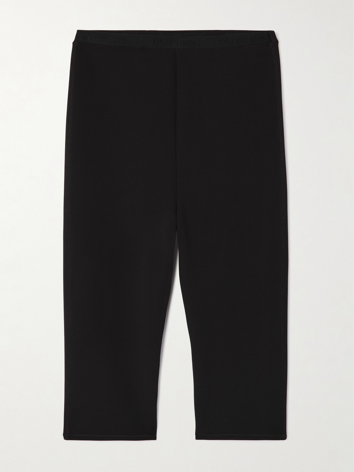 Valentino Stretch-jersey Shorts In Black