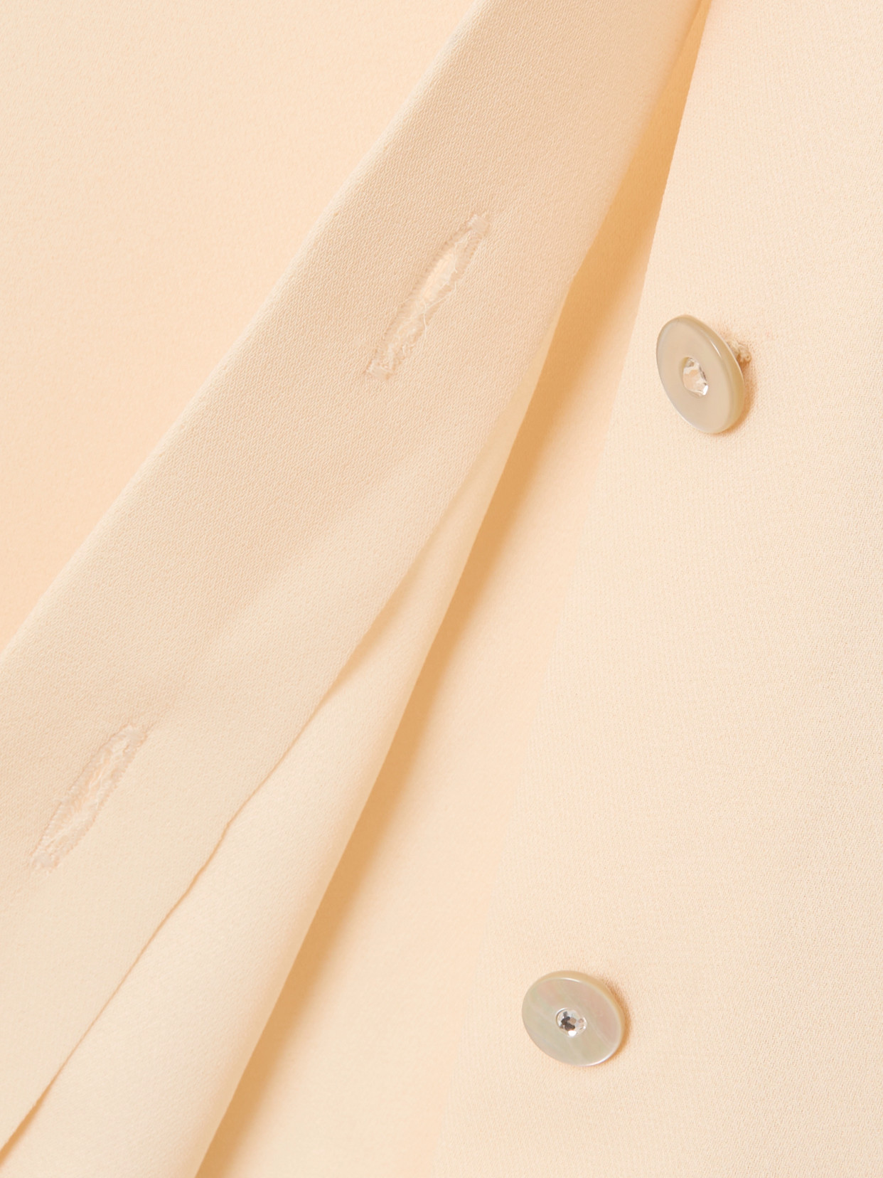 Valentino Ruffled Silk-chiffon Blouse In Neutral