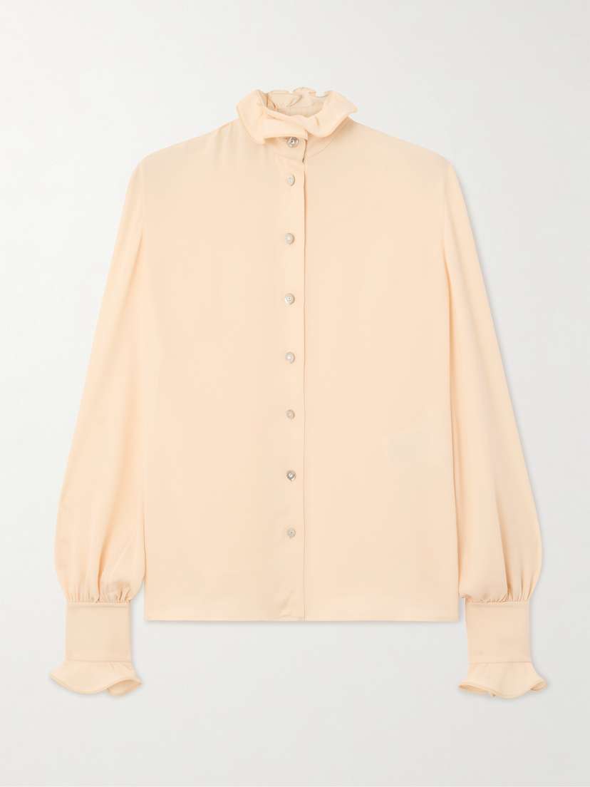 Valentino Garavani Ruffled Silk-chiffon Blouse