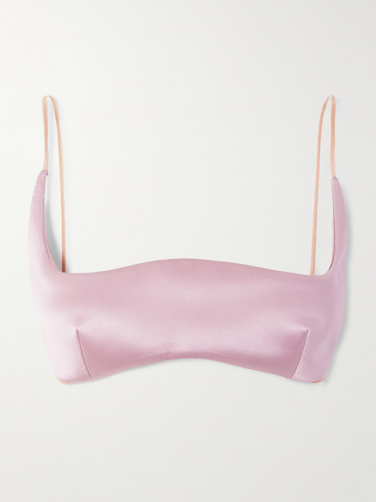 Valentino Silk-satin Bralette In Pink