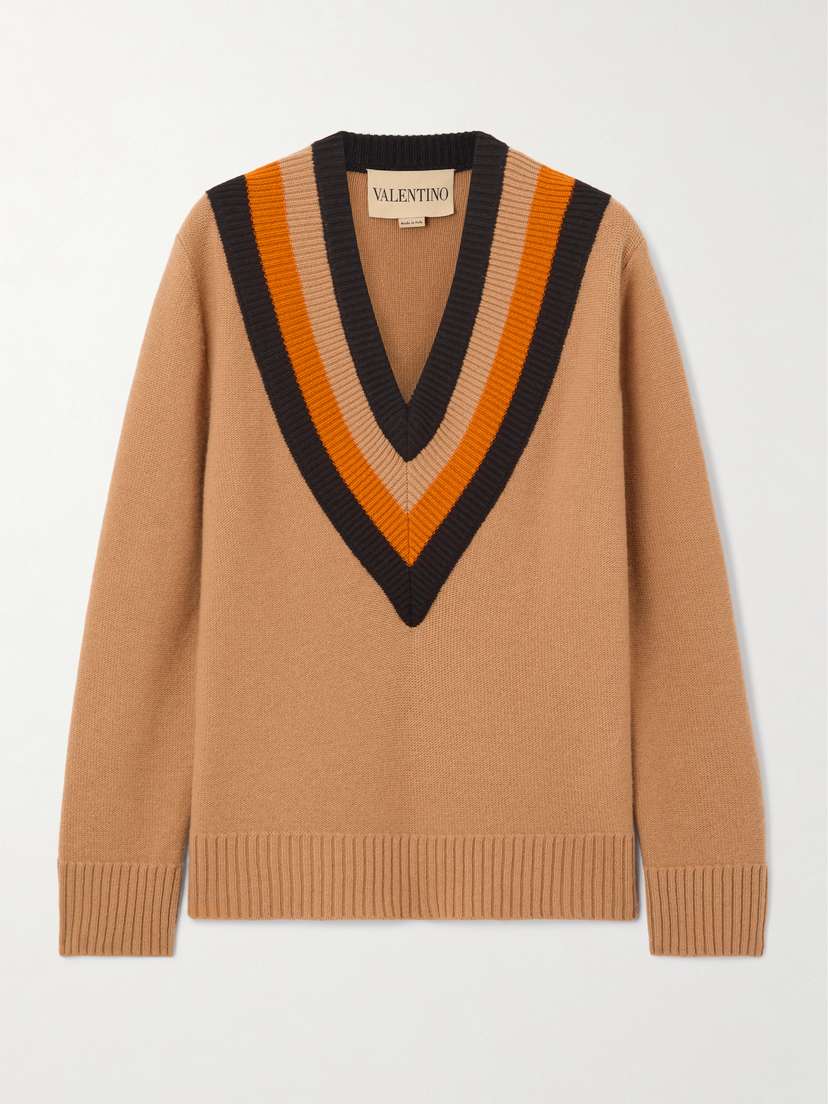 Valentino Garavani Striped Wool Sweater