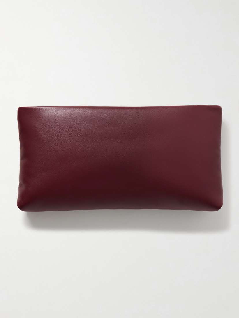 Calypso Long Padded Leather Pouch | Image | 2