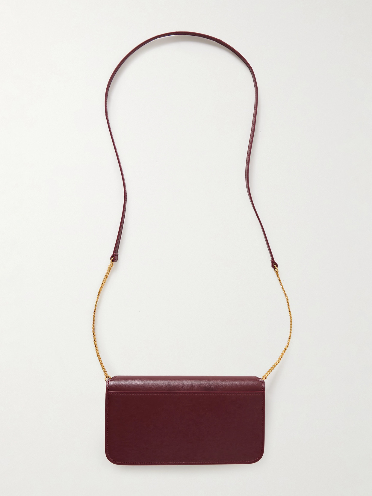 Saint Laurent Cassandre Strap Leather Phone Case