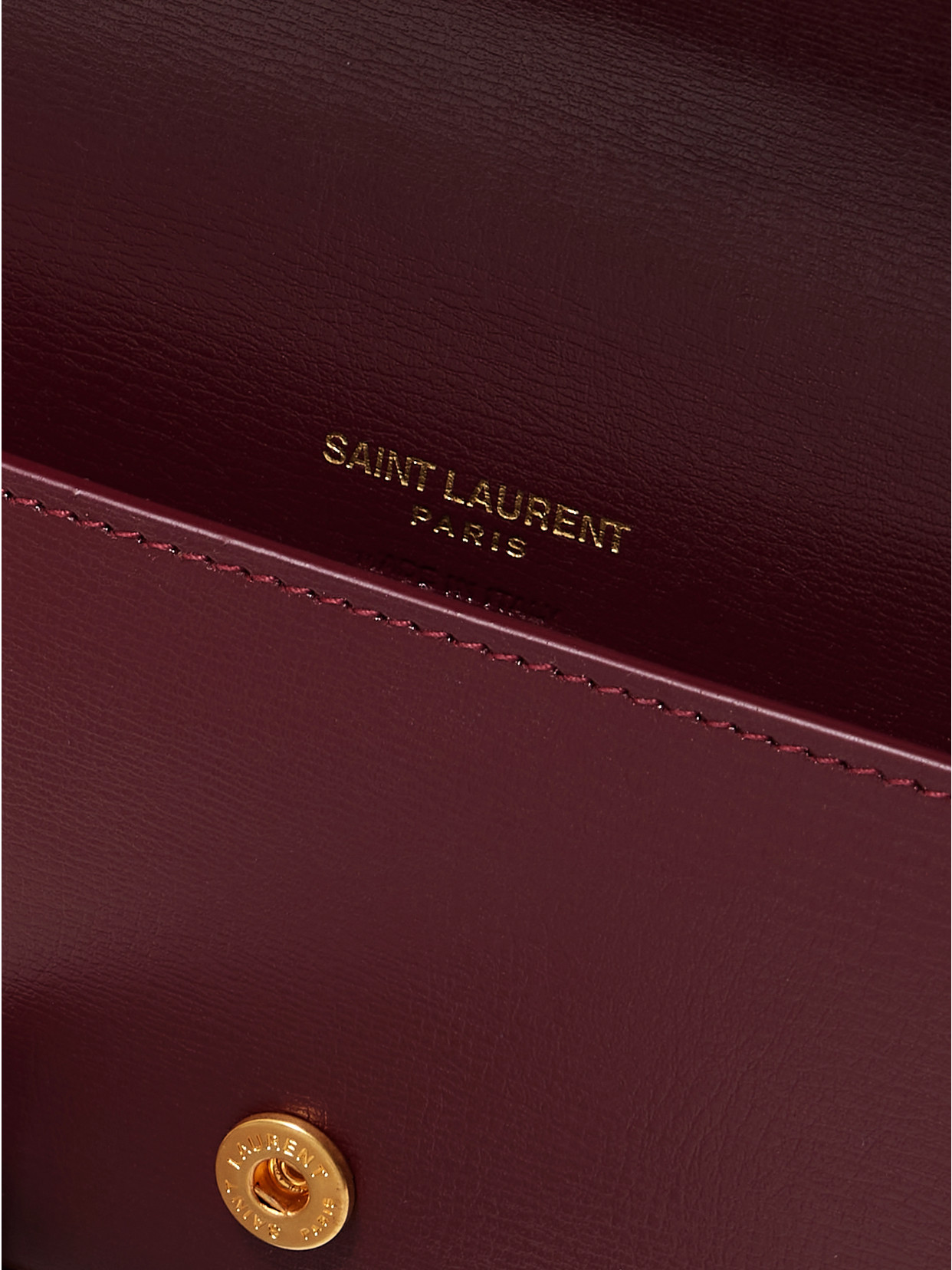 Saint Laurent Cassandre Strap Leather Phone Case