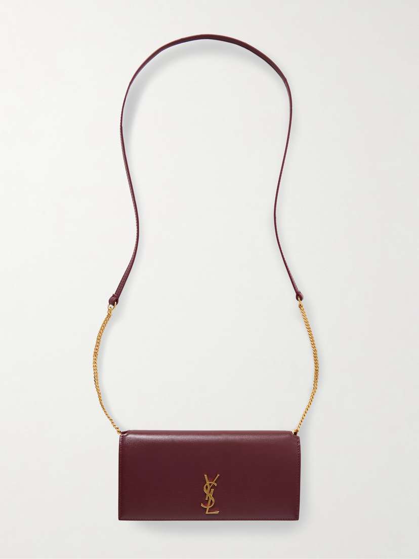 Saint Laurent Cassandre Strap Leather Phone Case