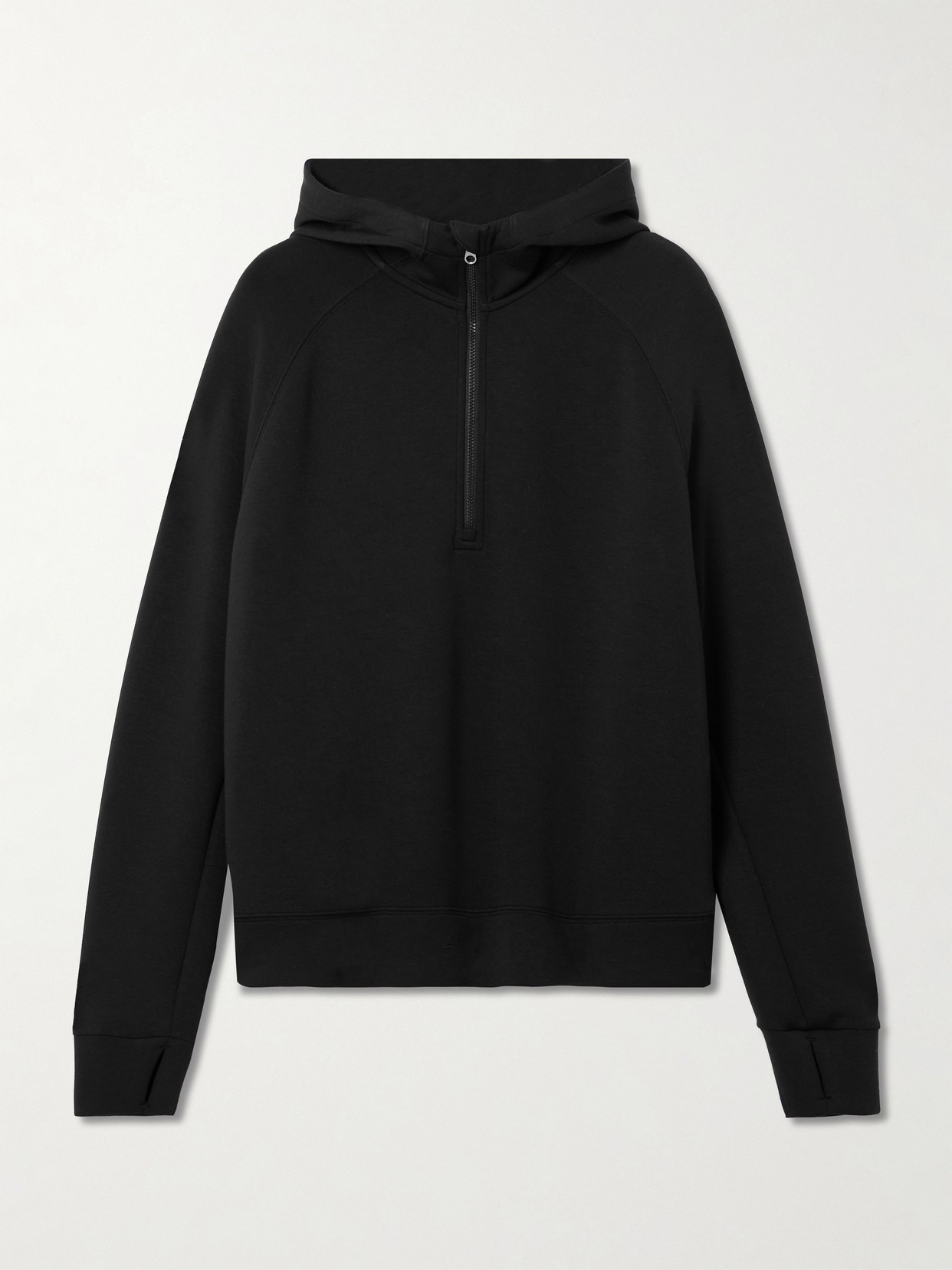 Karo Stretch-Jersey Half-Zip Sweater