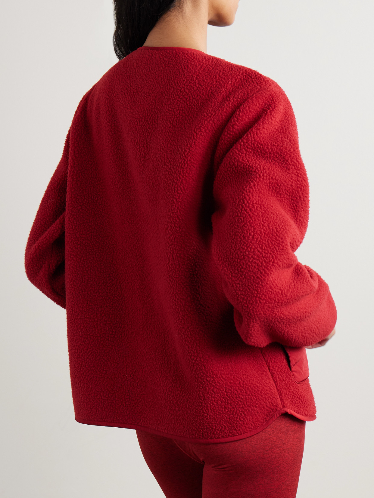 Marina Shell-Trimmed Recycled-Fleece Jacket