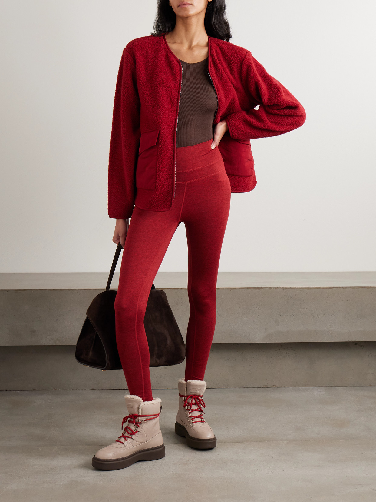 Marina Shell-Trimmed Recycled-Fleece Jacket