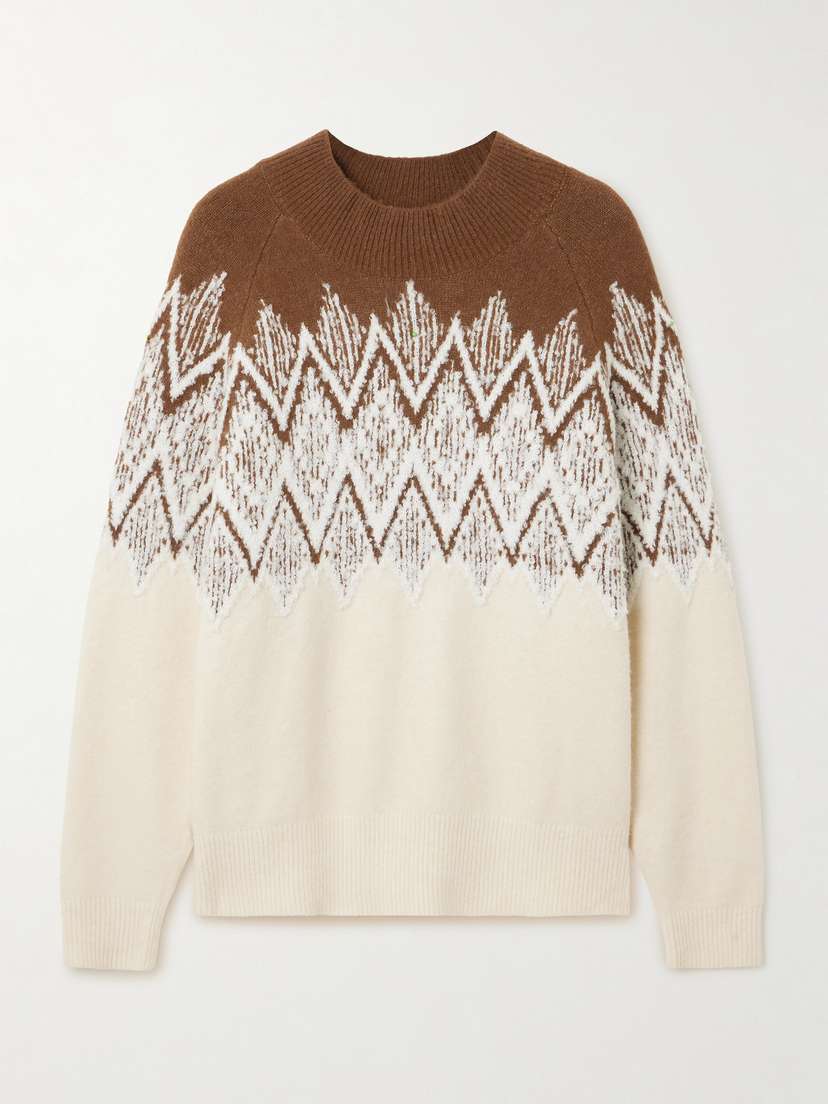 Varley Siren Fair Isle Knitted Sweater